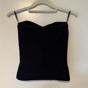 Babaton Black Fitted Bustier Camisole